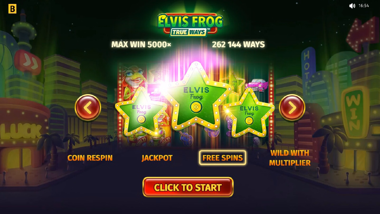 Elvis Frog game screen